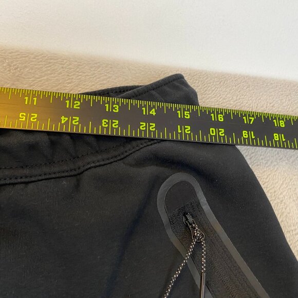 Nike Mens Black Jogger Sweatpants M Adjustable Drawstring Waist Reflective Zippe - Picture 5 of 11